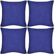 4 blue pillowcases cotton 50 × 50 cm - Pillowcase