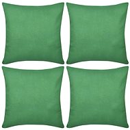 4 green cushion covers cotton 80 × 80 cm - Pillowcase