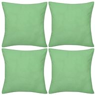 4 apple green cushion covers cotton 50 × 50 cm - Pillowcase
