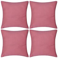 4 pink cotton pillowcases 40 × 40 cm - Pillowcase