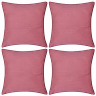 4 pink cotton pillowcases 50 × 50 cm - Pillowcase