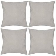 4 beige cushion covers, with linen look 50 × 50 cm - Pillowcase