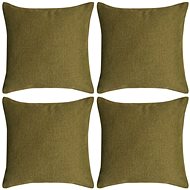 Pillowcases 4 pcs with linen look green 40x40 cm - Pillowcase