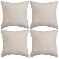 Pillowcases 4 pcs 40x40cm polyester faux suede beige - Pillowcase