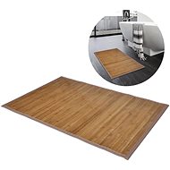2 pcs bamboo bathroom mats 40x50 cm brown - Bath Mat