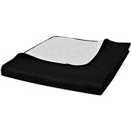Reversible quilted bedspread black and white 230 × 260 cm - Bed Cover