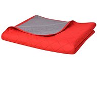Reversible quilted bedspread red-grey 170x210 cm - Bed Cover