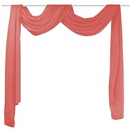 Voile bedspread, 2 pcs, 140x600 cm, red - Bed Cover