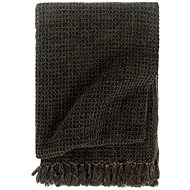 Bedspread cotton 160 × 210 cm anthracite-brown - Blanket