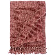 Bedspread cotton 160 × 210 cm burgundy - Blanket