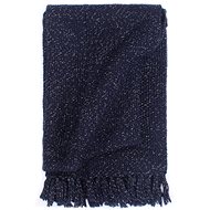 Bedspread lurex 160 × 210 cm navy blue - Blanket