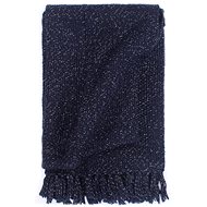 Bedspread lurex 220 × 250 cm navy blue - Blanket
