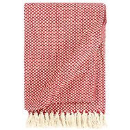 Cotton bedspread 125 × 150 cm red - Blanket