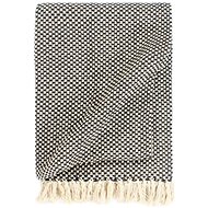 Cotton bedspread 125 × 150 cm anthracite - Blanket