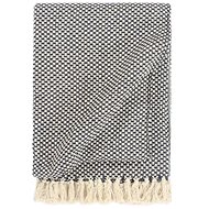 Bedspread cotton 160 × 210 cm navy blue - Blanket