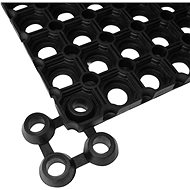Mat connectors 10 pcs rubber black - Doormat