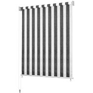 Outdoor roller blind 100x140 cm, anthracite white stripes - Roller Blind