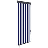 Outdoor roller blind 60 × 250 cm blue and white - Roller Blind
