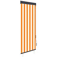Outdoor roller blind 60 × 250 cm white-orange - Roller Blind