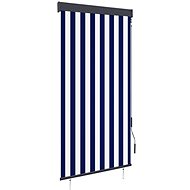 Outdoor roller blind 80 × 250 cm blue and white - Roller Blind