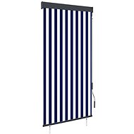 Outdoor roller blind 100 × 250 cm blue and white - Roller Blind