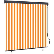 Outdoor roller blind 160 × 250 cm white-orange - Roller Blind