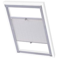White pleated roller blind C04 - Roller Blind