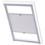 White pleated roller blind F06 - Roller Blind