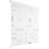Shower roller blind 160 × 240 cm with "Splash" pattern - Roller Blind