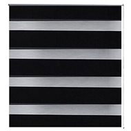 Roller blind day and night \ Zebra \ Twinroll 40x100 cm black - Roller Blind