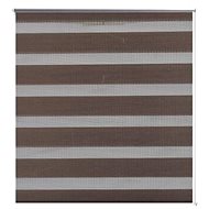 Roller blind day and night \ Zebra \ Twinroll 40x100 cm coffee - Roller Blind