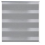 Roller blind day and night \ Zebra \ Twinroll 50x100 cm grey - Roller Blind