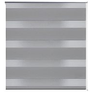 Roller blind day and night \ Zebra \ Twinroll 60x120 cm grey - Roller Blind