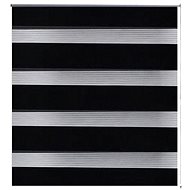 Roller blind day and night \ Zebra \ Twinroll 60x120 cm black - Roller Blind
