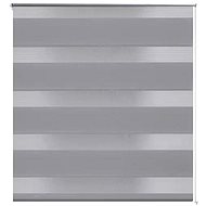 Roller blind day and night \ Zebra \ Twinroll 70x120 cm grey - Roller Blind