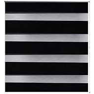 Roller blind day and night \ Zebra \ Twinroll 70x120 cm black - Roller Blind