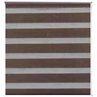 Roller blind day and night \ Zebra \ Twinroll 70x120 cm coffee - Roller Blind