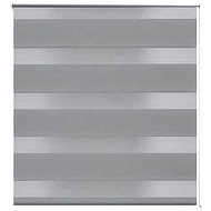 Roller blind day and night \ Zebra \ Twinroll 80x175 cm grey - Roller Blind