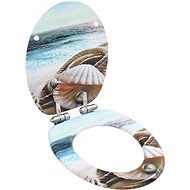 SHUMEE Slow closing MDF toilet seat with shell print - Toilet Seat