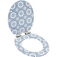 Toilet seat with slow folding function MDF porcelain motif - Toilet Seat