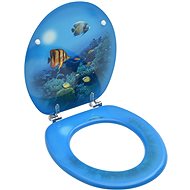 Toilet seat with lid MDF underwater motif - Toilet Seat