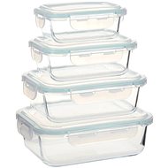 Glass Food Jars with Lid 4 pieces - Storage Jar