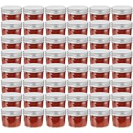 Cooking jars with silver lids 48 pcs 110 ml - Canning Jar