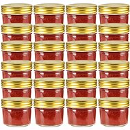 Cooking jars with golden lids 24 pcs 110 ml - Canning Jar