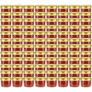 Cooking jars with golden lids 96 pcs 110 ml - Canning Jar
