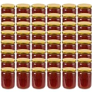 Glass Cooking Jars with Golden Lids 48 pcs 230ml - Canning Jar