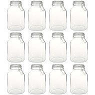 Glass Cooking Jars with Lever Cap 12 pcs 3l - Storage Jar