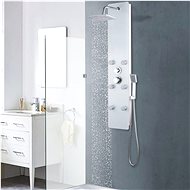 Glass shower panel 25 × 44, 6 × 130 cm white - Shower Screen