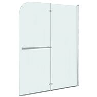 Folding shower enclosure with 2 panels ESG 120 × 140 cm - Shower Enclosure