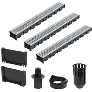 Drainage channels 3 pcs galvanized steel 3 m - Shower Drain